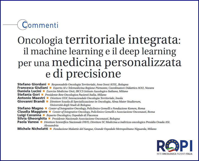 NEWS DA ROPI | ROPI - Rete Oncologica Pazienti Italia